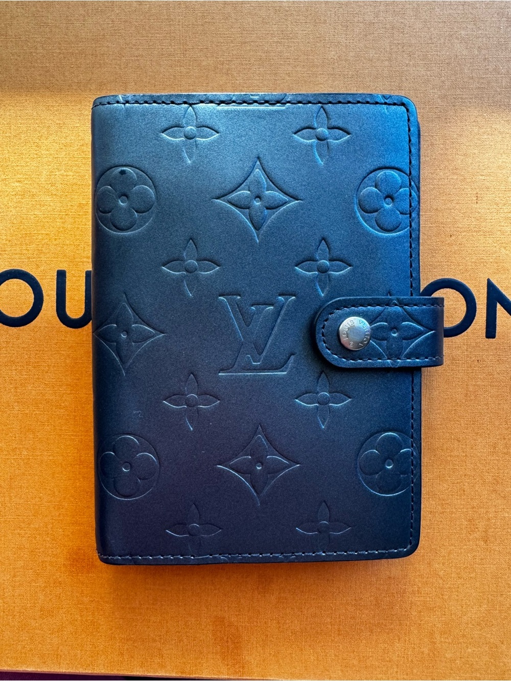Louis Vuitton Metallic Embossed Monogram Agenda